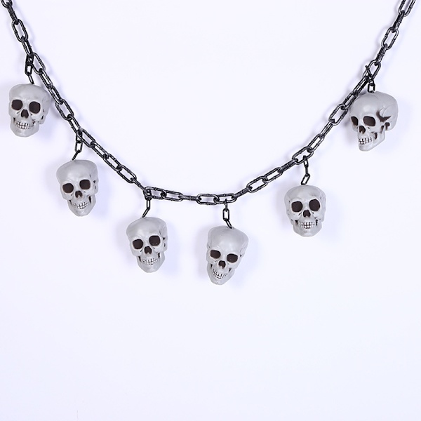 Halloween Skull Krans - 170cm - Skummel Skull Dekorasjon.