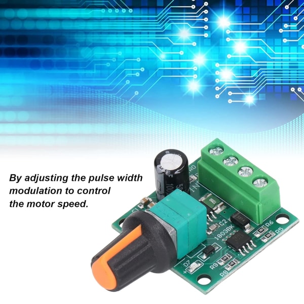 2 st DC 1,8V-12V 30W 2A PWM lågspänningsmotorhastighetsregulator