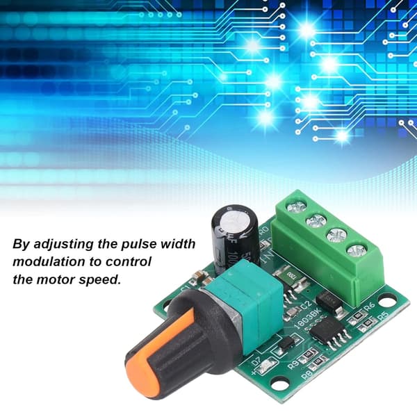 2 stk DC 1.8V‑12V 30W 2A PWM lavspenningsmotorhastighetskontroller