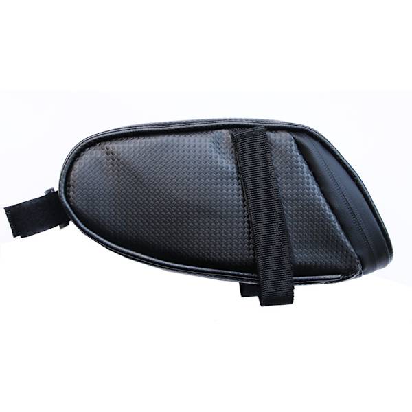 Unisex vuxen sadel cykelväska, svart, one size