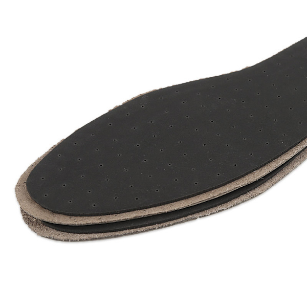 Andningsbara ko-läderinlägg med aktiverat kol för män och kvinnor, svett-absorberande och andningsbara inlägg i ko-läder med latexsvamp