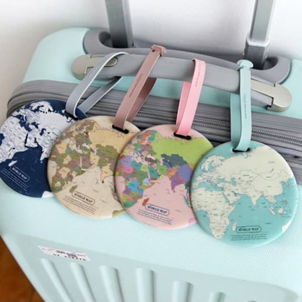 4-pak - Bagage tag / Bagage tag - Fastgør til kufferten MultiColor