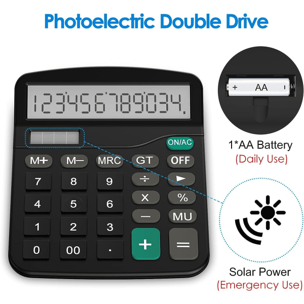 Desktop Calculator Standard 12-Digit Function