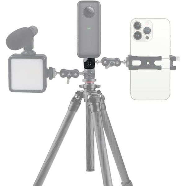 Skruehulbeslag Magic Cubic Mount Adapter 1/4\" 3/8\" Kompatibel med GoPro DSLR-kameraer Cage Flash