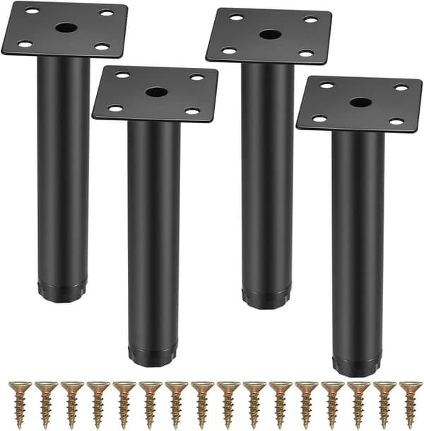 4 stk møbelben, 15 cm/5,9 tommer justerbare møbelføtter,