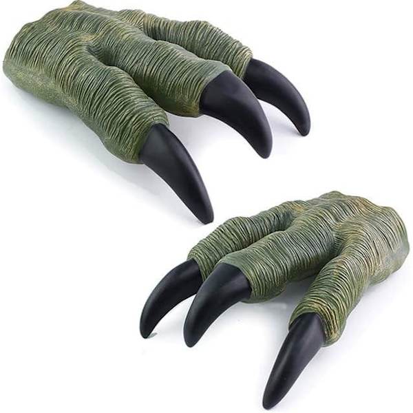 2 kpl dinosauruksen kynnet lelut ylisuuret dino velociraptor kumi rea