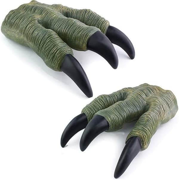 2-pack dinosaurieklo leksaker överdimensionerade dino velociraptor gummi rea