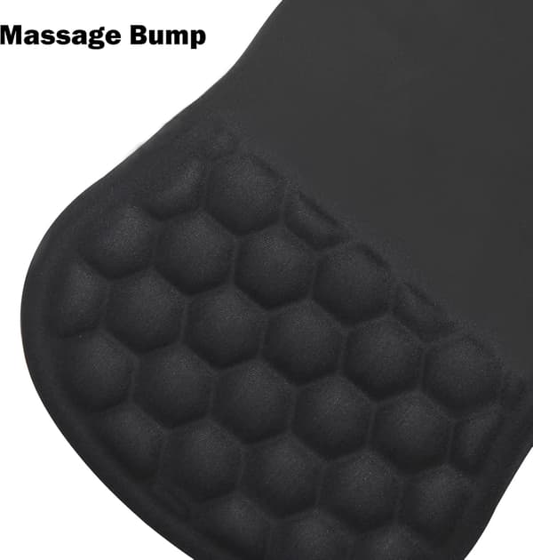 Ergonomisk musematte med håndleddstøtte, musematte med minne skum og