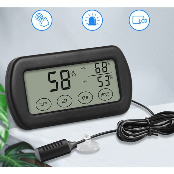 LCD-skærm æg inkubator termometer hygrometer måler af Hu