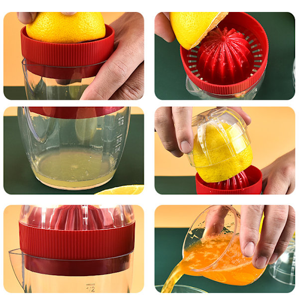 Manuel Juicepresser, Citronpresser, Plast, Bærbar, Frugt