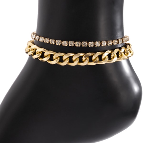 2 stk. - Guld og sølv minimalistisk kvast vind niche fod ornament