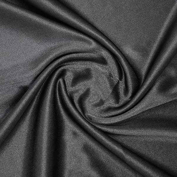 Dames sateng silkesjal og kappe 200*70CM Black