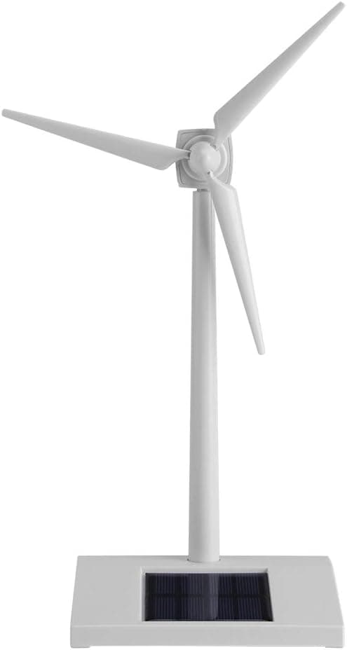 Mini solcellsdriven vindturbin, mini solcellsdriven vindkvarnleksak för barn