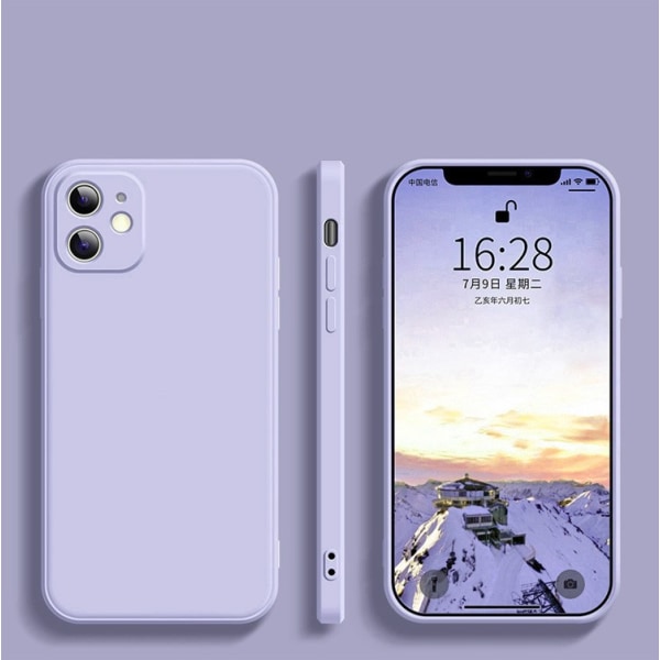 2-pack kompatibel med iPhone 11- case, flytande case, slimmad cover, Fu