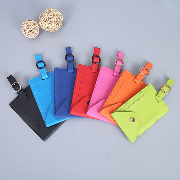 Læder Bagagemærker, 7 Styk PVC Bagagemærker Bagagemærker, Rejse