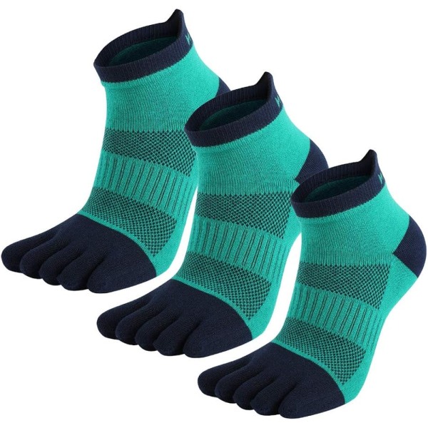 Tåstrumpor, Män och Kvinnor, 3 Par Andningsbara och Anti-Blister Spo