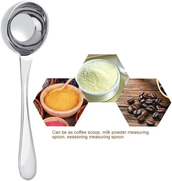 25ml Lang håndtak rustfritt stål kaffemåleskje Kaffe Te