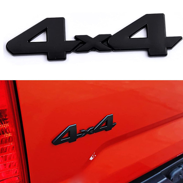2 st Metall 4x4 Bil Baklucka Emblem Badge Dekal