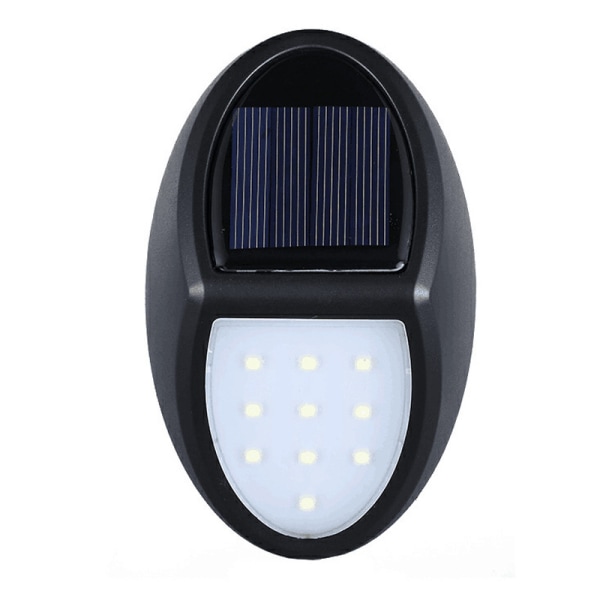 Solcellslampa för utomhus, 10 LED Solcellslampa LED Vägglampa, eclaira E