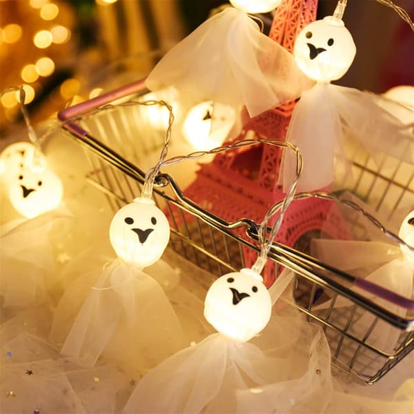 (ei sisälly), Joulu Halloween Ghost String Lights, 3m 20 LED String Lights, Ghost Doll String