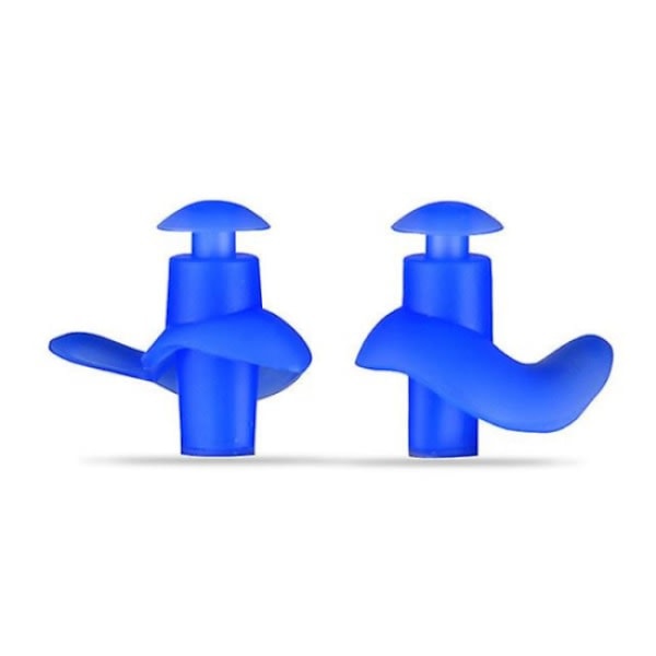 Silicone swimming pool accessories | swimming waterproof earplugs 1 pair blue