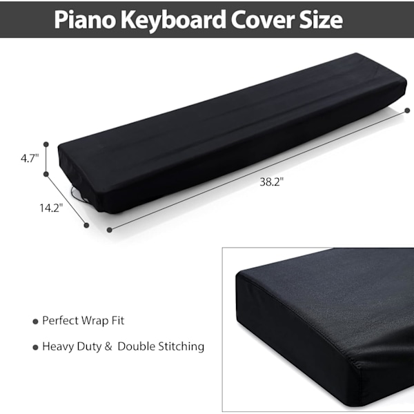 88 Tangenter Klaver Keyboard Støv Cover, til Digitale Elektriske Klaverer, Fuld Cover Elastisk Lo