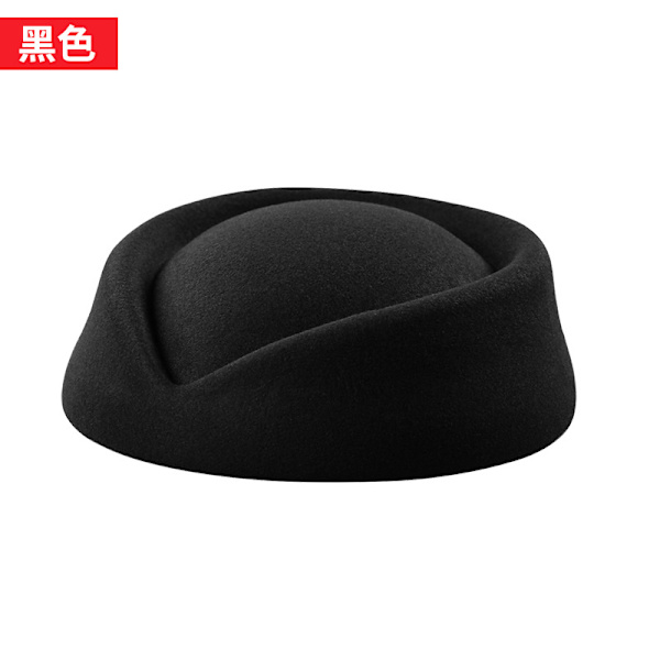 Elegant Stewardessehat til kvinder, flyvelederkostume, cosplay-hat