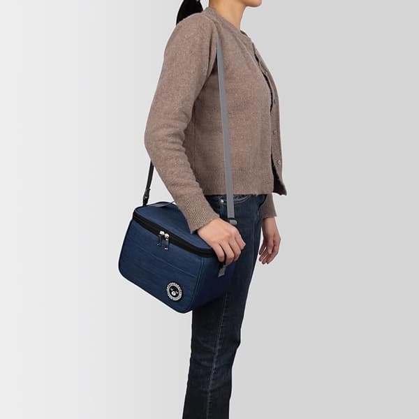Blå isolert lunsjpose, 8L isolert lunsjboks, isolert lunsjpose, kontorlunsj B