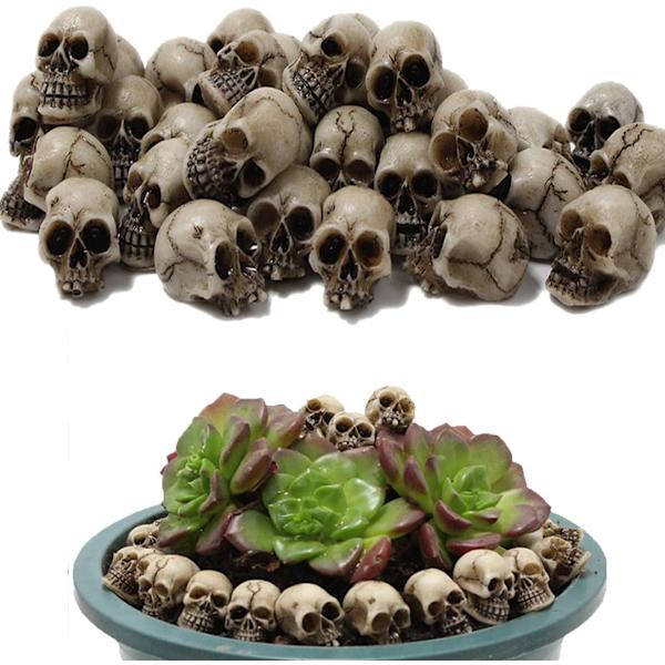 20 kpl Mini-kallokoristeita Kallofiguuri Realistinen Luuranko Kallo Mini-kallokoristeet Halloweeniin