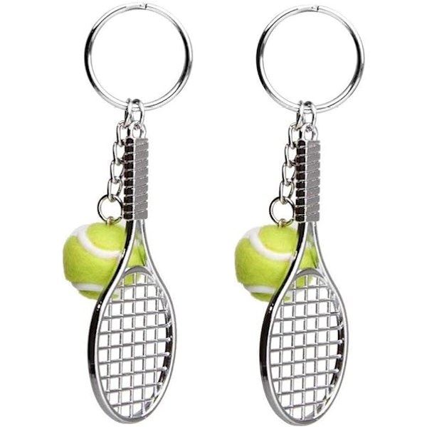 Tennismaila Avaimenperä, Metalli Avaimenperä Luova Avaimenperä Urheilu Avaimenperä Tennispallo 2 kpl D