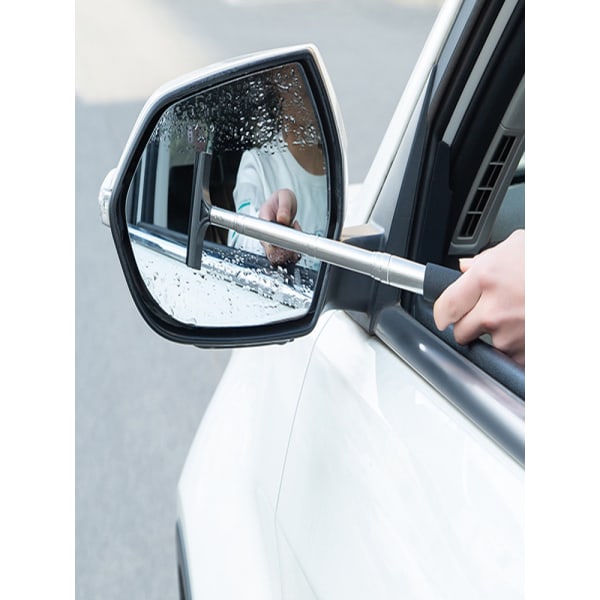 1 x Bilspegel-Squeegee, Bärbar, Infällbar, Liten Storlek, 98 cm Lång C