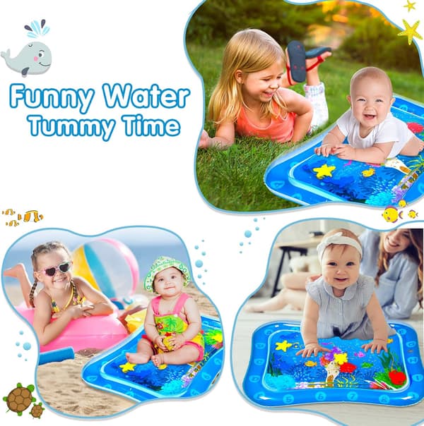 Blå Ocean Baby Sensoriska Leksaker Baby Leksaker 3-6 Månader Vatten Mage Timer Baby Sensoriska Leksaker