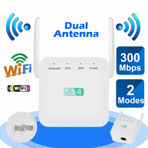 WiFi Extender WiFi Booster Inomhus/Utomhus Repeater Signal Booster