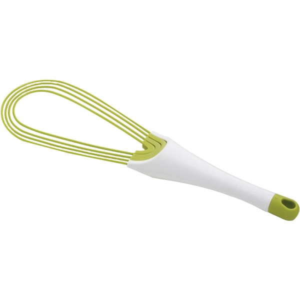 Twist Visp - flat visp og ballongvisp - Egnet for non-stick kokekar, Silikon, Grønn