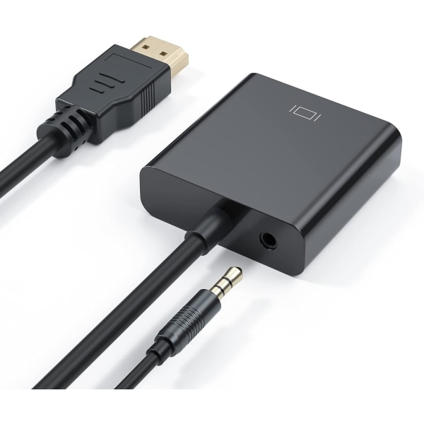 HDMI-VGA-muunninsovitin äänellä - yhdistää HDMI-lähteen