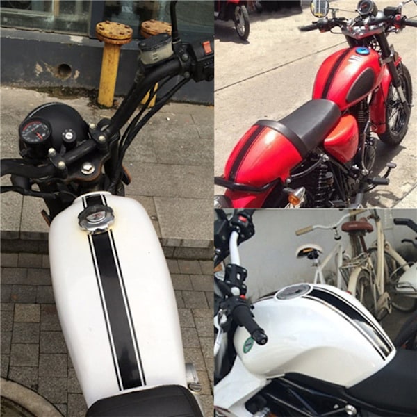 3 st 50 cm Bil Motorcykel Dekal DIY Bränsletanklock Reflektor
