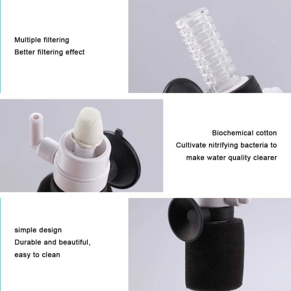Akvarium Praktiskt Fiskfilter Biokemiskt Svamfilter Luftfilter