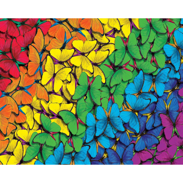 30x40 cm diamantmaleri Art by Numbers DIY (fargerik sommerfugl)