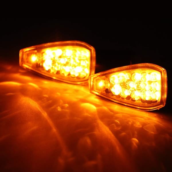 Røg 4stk Motorcykel Blinklys 14LED Blinklys 12V Wat