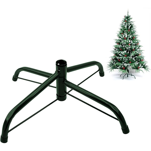 Taitettava Rautainen Joulukuusen Jalusta Ruuveilla Juhlan Koristeluun, Tekomainen Metalliputki (30cm, Ø1.9cm)