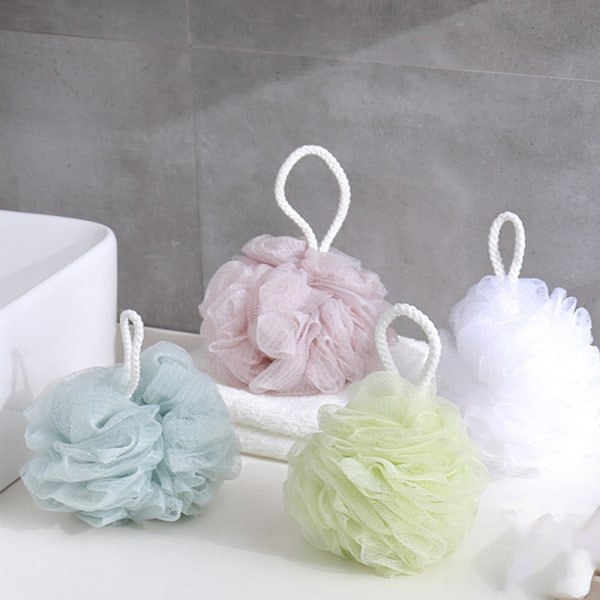 Loofah-Bad-Svamp Soft-Set: 4-Pack-Pastell-Colors - Extra-Large M