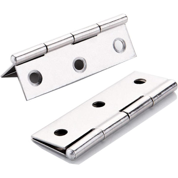 2 stk. Rustfrit Stål Hjemme Møbler Hardware Dørhængsel Lang 75mm x 50mm I