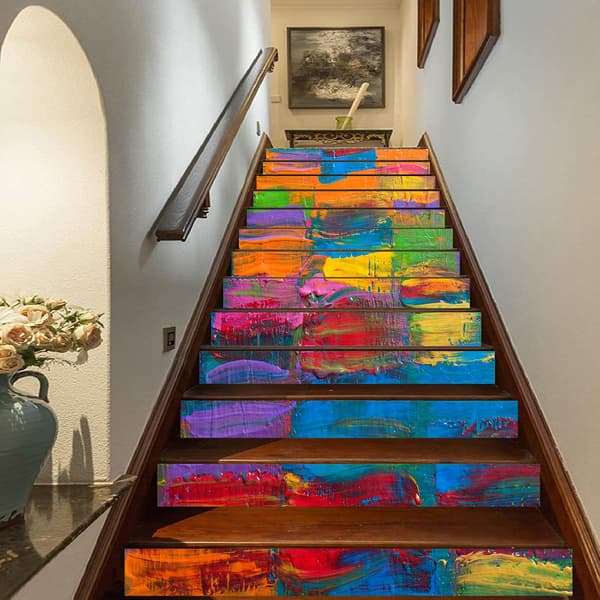 13 st 3D vinyl självhäftande trappstegsdekaler vinylsta