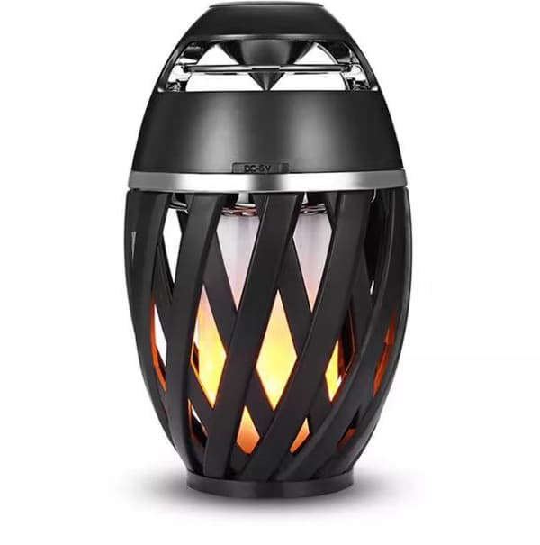 Kannettava Bluetooth 5.0 sisä-/ulkokäyttöön tarkoitettu langaton kaiutin, LED-taskulamppu
