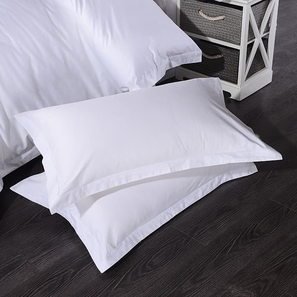 2-pack Krypterad Tjock Kuddfodral Ren Vit 48x74cm