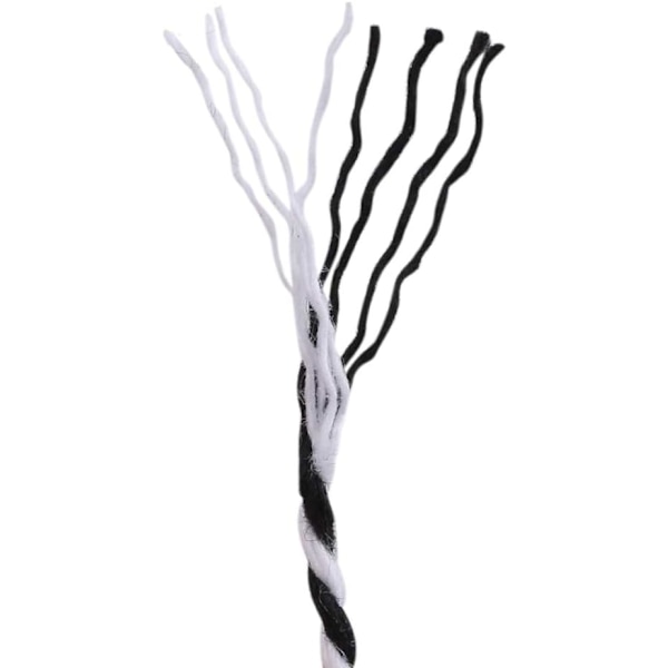 Sort og hvid 2mm 100m macrame reb, bomuldsreb, macrame naturreb til bagning, cooki