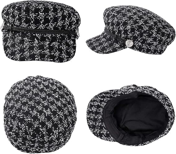 Beret Cap Dame Mote Hatter Casual Retro Elegant Hodeplagg Visor Wi