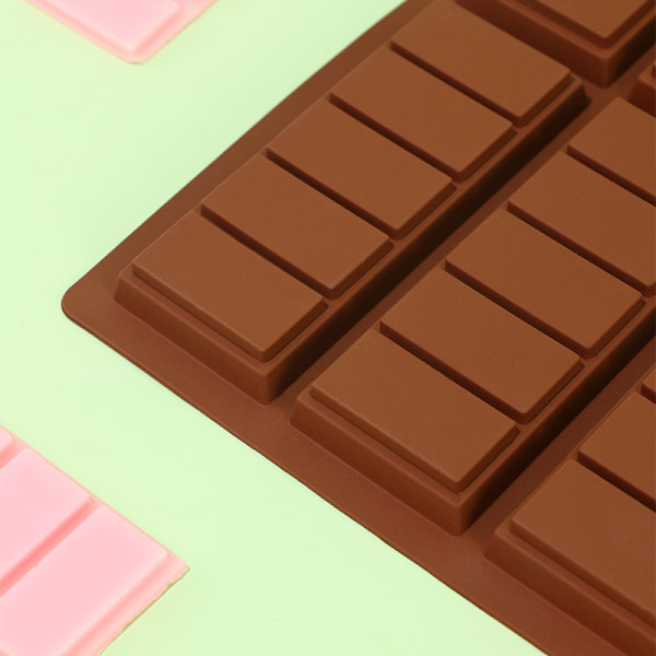 (form 1) Silikone chokoladeform til 6 borde, chokolade, BPA-fri