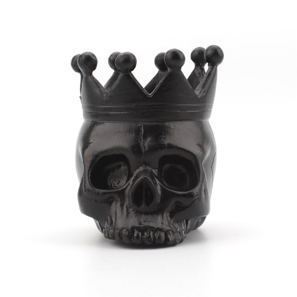 1 stk. kranie lysestage krone skelet kranie lysestage tealight kop harpiks lysestage håndværk til