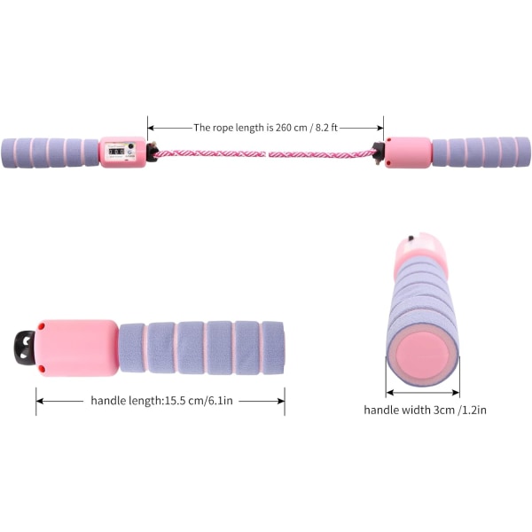 Lasten hyppynaru, taapero tyttö laskuri hyppynaru, säädettävä sisäänrakennettu